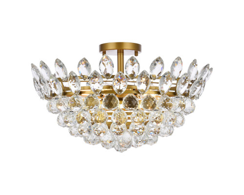 Elegant Flush Mount Light - Brass, L 20" (1105F20BR)