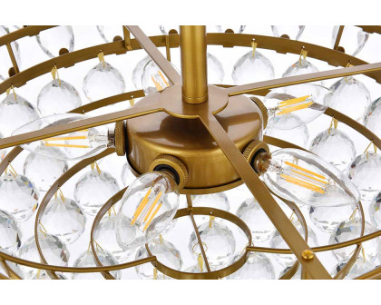 Elegant Flush Mount Light - Brass, L 20" (1105F20BR)