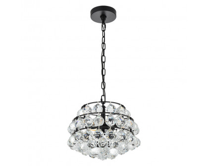 Elegant Pendant Light - Black, L 12" (1106D12BK)