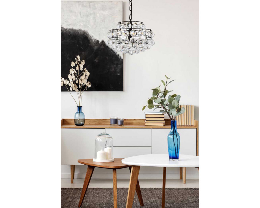 Elegant Pendant Light - Black, L 14" (1106D14BK)