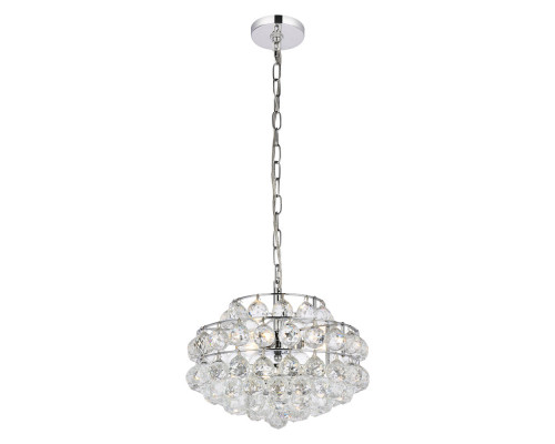 Elegant Pendant Light - Chrome, L 14" (1106D14C)