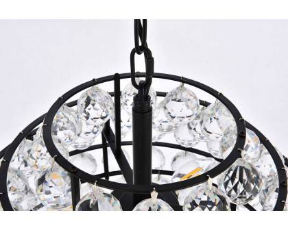 Elegant Pendant Light - Black, L 16" (1106D16BK)