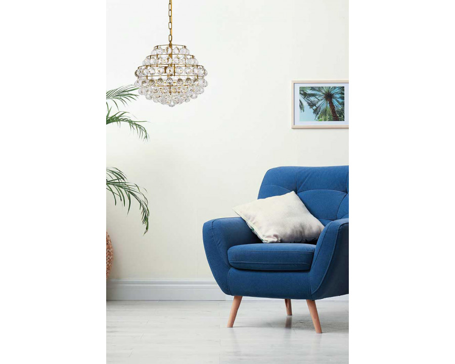 Elegant Pendant Light - Brass, L 16" (1106D16BR)