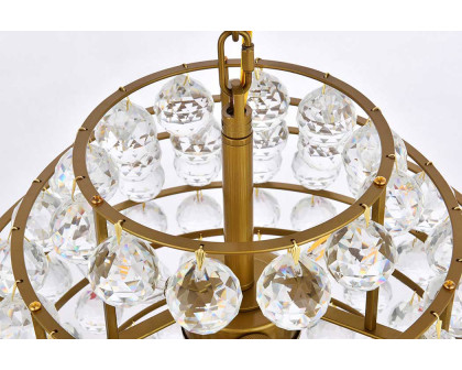 Elegant Pendant Light - Brass, L 16" (1106D16BR)