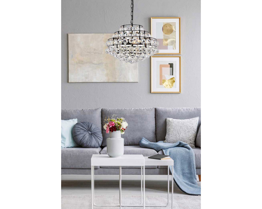 Elegant Pendant Light - Black, L 18" (1106D18BK)