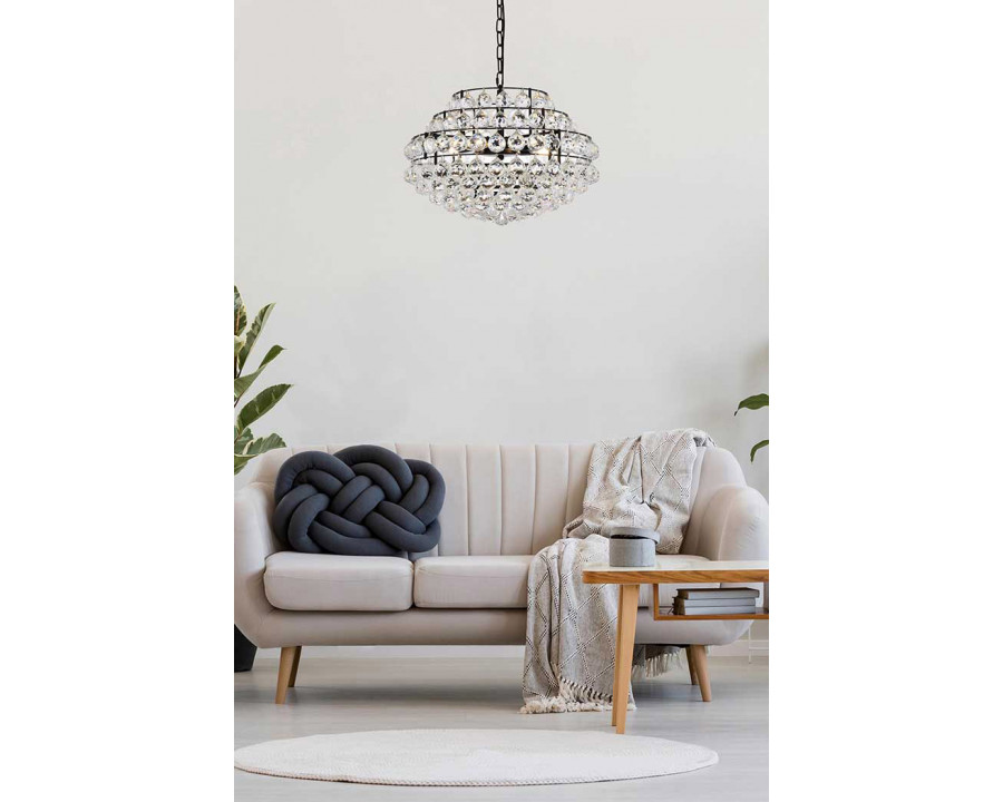 Elegant Pendant Light - Black, L 20" (1106D20BK)