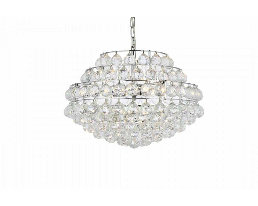 Elegant Pendant Light - Chrome, L 20" (1106D20C)