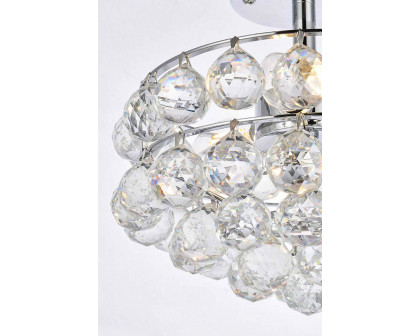 Elegant Flush Mount Light - Chrome, L 12" (1107F12C)