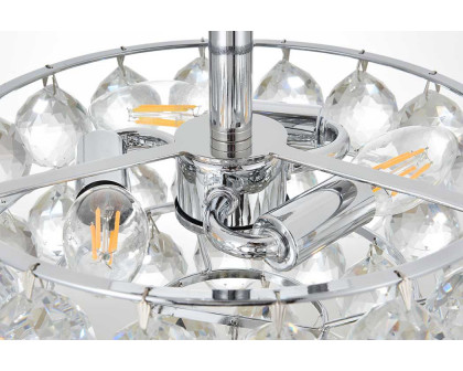 Elegant Flush Mount Light - Chrome, L 12" (1107F12C)