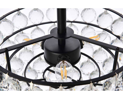 Elegant Flush Mount Light - Black, L 14" (1107F14BK)