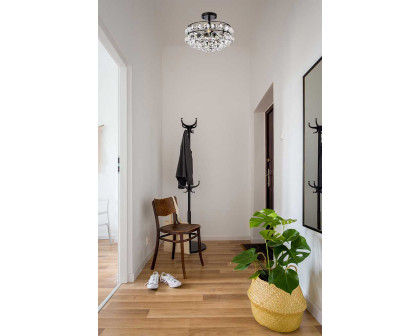 Elegant Flush Mount Light - Black, L 14" (1107F14BK)