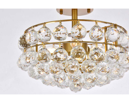 Elegant Flush Mount Light - Brass, L 14" (1107F14BR)