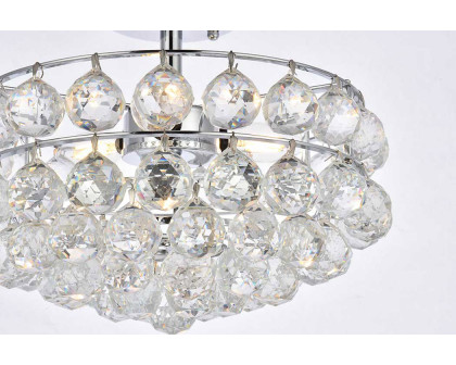 Elegant Flush Mount Light - Chrome, L 14" (1107F14C)