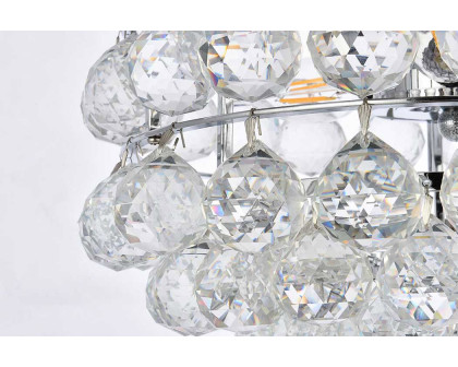 Elegant Flush Mount Light - Chrome, L 14" (1107F14C)