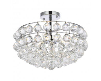 Elegant Flush Mount Light - Chrome, L 16" (1107F16C)