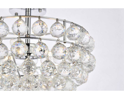 Elegant Flush Mount Light - Chrome, L 16" (1107F16C)