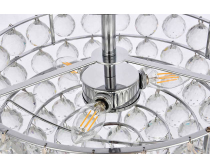 Elegant Flush Mount Light - Chrome, L 16" (1107F16C)