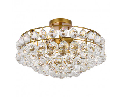 Elegant Flush Mount Light - Brass, L 18" (1107F18BR)