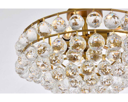 Elegant Flush Mount Light - Brass, L 18" (1107F18BR)