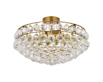 Elegant Flush Mount Light - Brass, L 20" (1107F20BR)