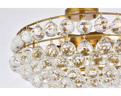 Elegant Flush Mount Light - Brass, L 20" (1107F20BR)