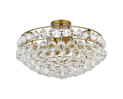 Elegant Flush Mount Light - Brass, L 20" (1107F20BR)