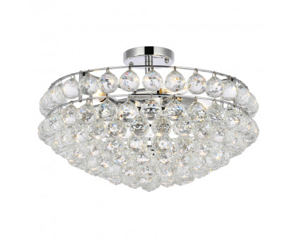 Elegant Flush Mount Light - Chrome, L 20" (1107F20C)