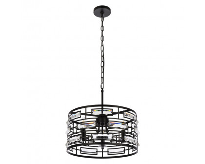 Elegant Pendant Light - Black, L 16.5" (1108D16BK)