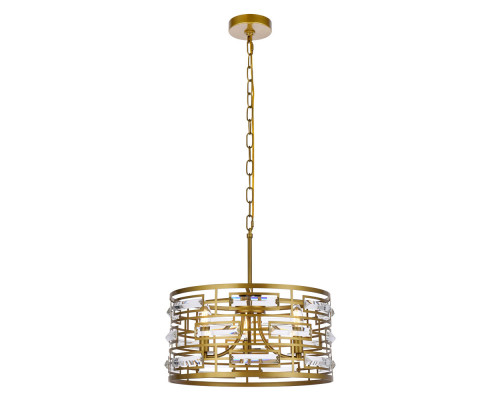 Elegant Pendant Light - Brass, L 16.5" (1108D16BR)