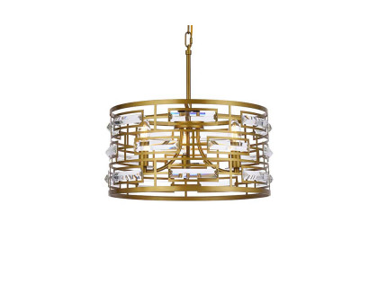 Elegant Pendant Light - Brass, L 16.5" (1108D16BR)