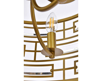 Elegant Pendant Light - Brass, L 16.5" (1108D16BR)