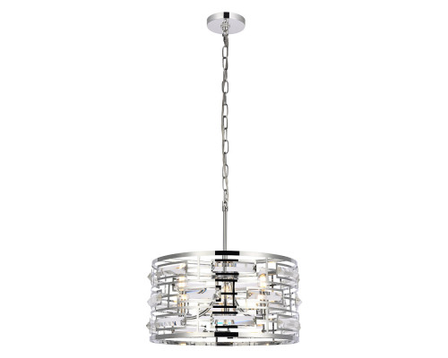 Elegant Pendant Light - Chrome, L 16.5" (1108D16C)