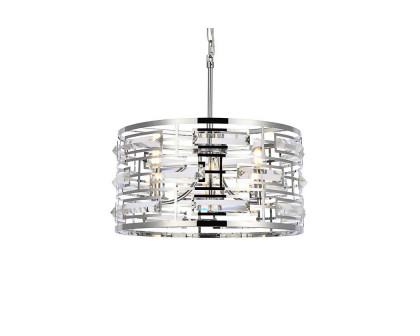 Elegant Pendant Light - Chrome, L 16.5" (1108D16C)