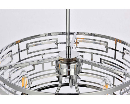 Elegant Pendant Light - Chrome, L 16.5" (1108D16C)