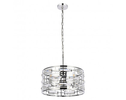 Elegant Pendant Light - Chrome, L 16.5" (1108D16C)