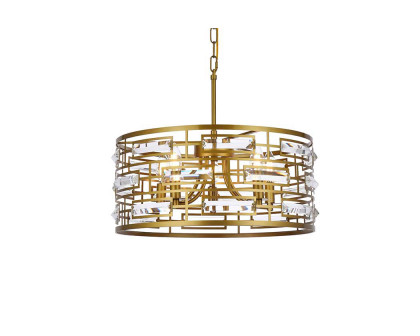 Elegant Pendant Light - Brass, L 18.5" (1108D19BR)