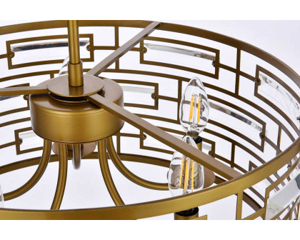 Elegant Pendant Light - Brass, L 18.5" (1108D19BR)