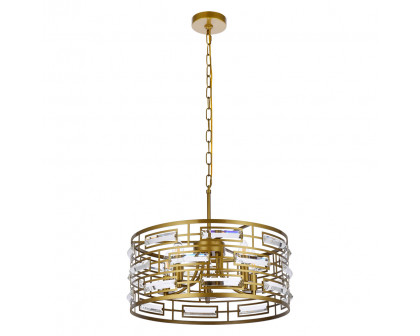 Elegant Pendant Light - Brass, L 18.5" (1108D19BR)