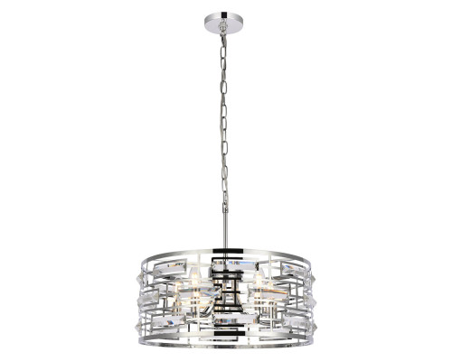 Elegant Pendant Light - Chrome, L 18.5" (1108D19C)