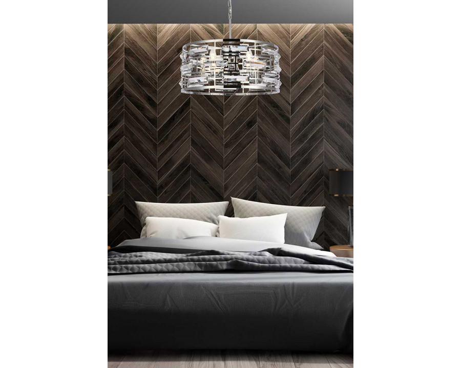 Elegant Pendant Light - Chrome, L 18.5" (1108D19C)