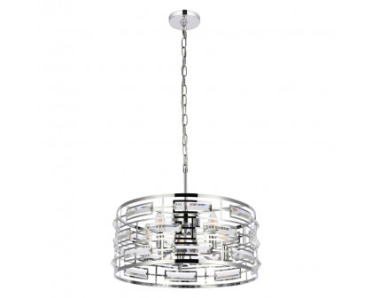 Elegant Pendant Light - Chrome, L 18.5" (1108D19C)