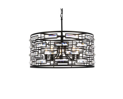 Elegant Pendant Light - Black, L 24" (1108D24BK)