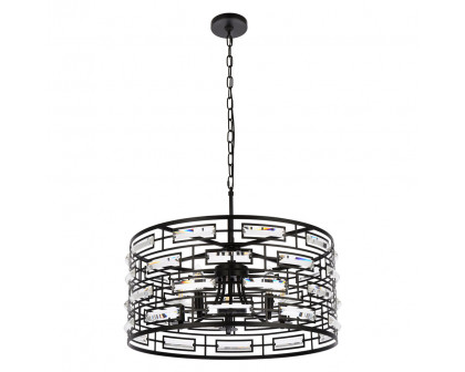 Elegant Pendant Light - Black, L 24" (1108D24BK)