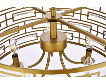 Elegant Pendant Light - Brass, L 24" (1108D24BR)