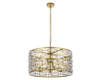 Elegant Pendant Light - Brass, L 24" (1108D24BR)