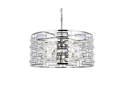 Elegant Pendant Light - Chrome, L 24" (1108D24C)