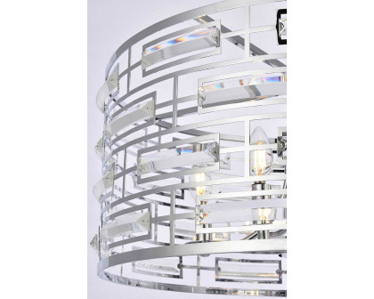 Elegant Pendant Light - Chrome, L 24" (1108D24C)