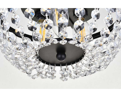 Elegant Flush Mount Light - Black, L 10" (1109F10BK)