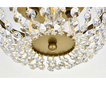 Elegant Flush Mount Light - Brass, L 10" (1109F10BR)