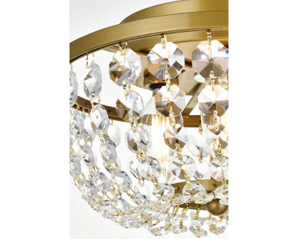 Elegant Flush Mount Light - Brass, L 10" (1109F10BR)